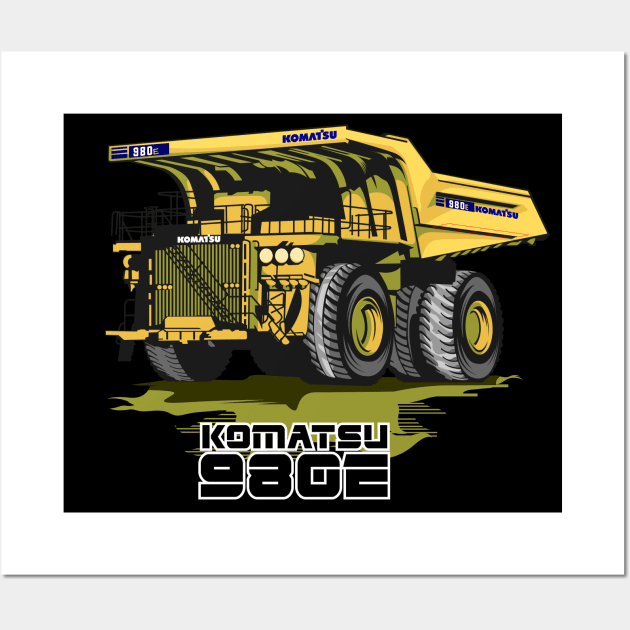 Komatsu 980E Wall Art by damnoverload